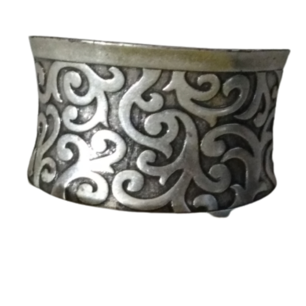 silver Design bangle Bracelet.